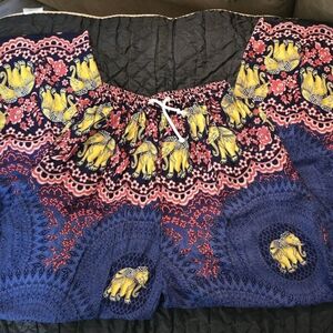 Colorful Elephant Print Women's Top